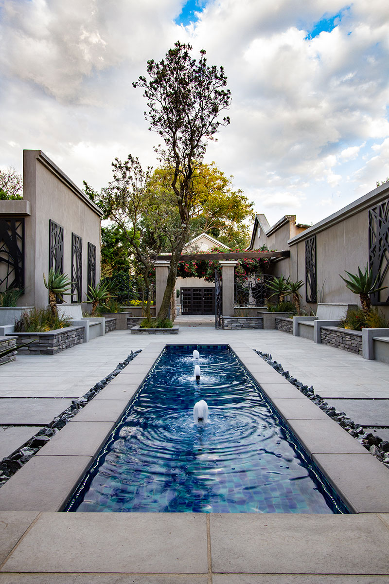 Design details - Water feature in courtyard